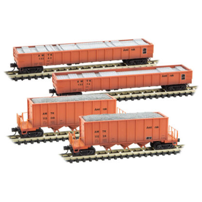 Amtrak® Weathered MOW 4-pack Road Numbers 13263, 13274, 11508, 11524