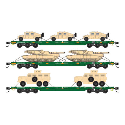 Cascade Green DODX 3-pack with Military Vehicles