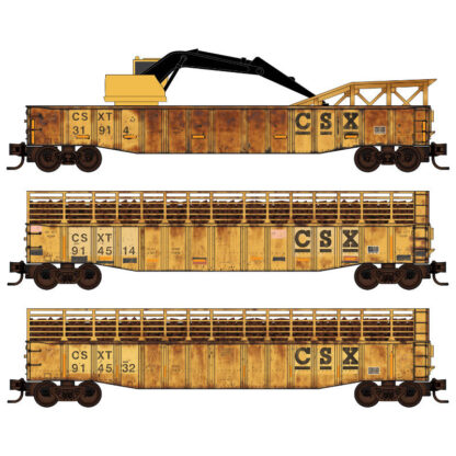 CSX® Tie Loader 3-Pack Road Numbers 31914, 914514, 914532