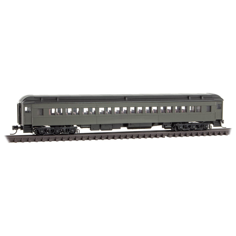 Undecorated 78’ Heavyweight Paired-Window Coach Car – Painted Dark ...