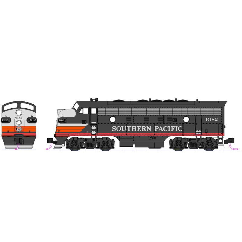 EMD F7A & F7B Two-Locomotive Sets – Southern Pacific #6182 & #8082 (B ...