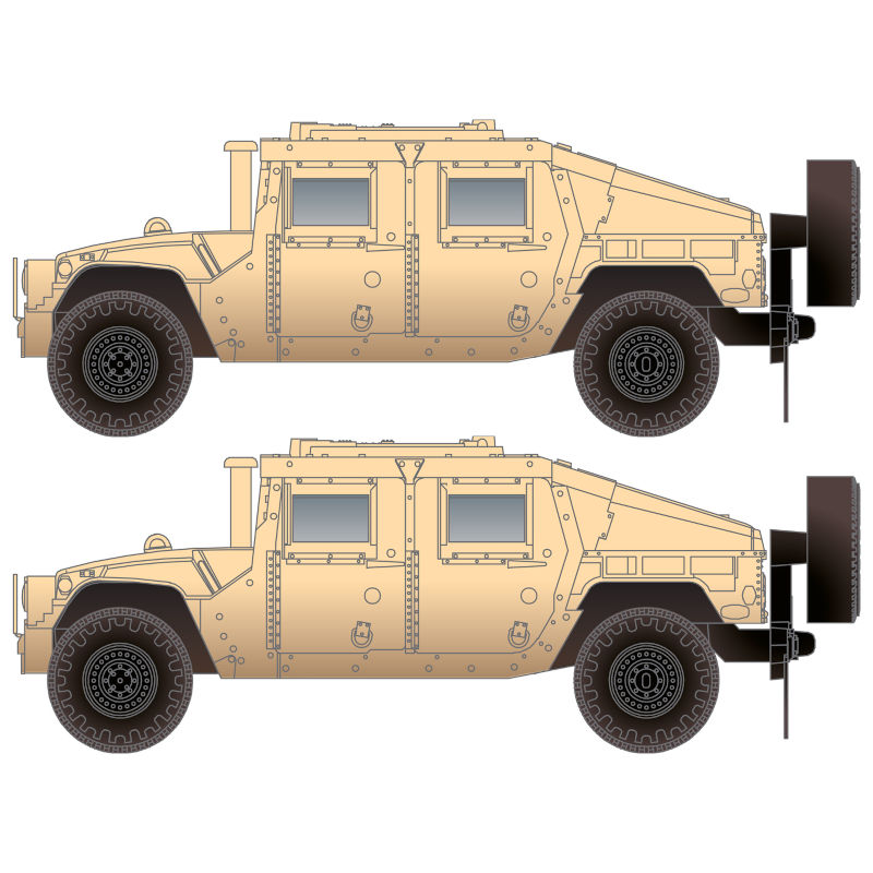 army hummer side view