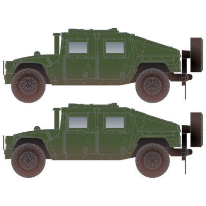 Olive Drab Weathered Humvee® Vehicle 2-pack – TexNrails.com