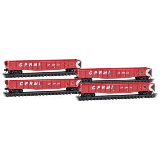 CP Rail 4-Car Runner Pack #239 Road Numbers 340213, 340278, 340330, 340349