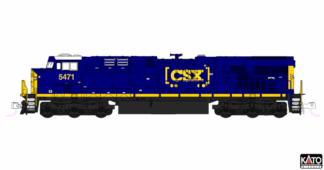 ES40DC CSX Box Car Logo #5471 - DC