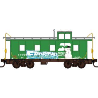Burlington Northern Christmas Graffiti Caboose