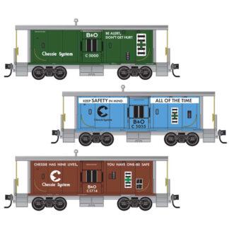 Chessie Caboose 3-Packs - Pack #1