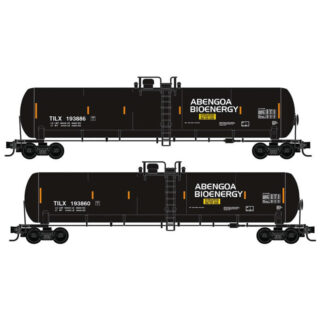56' GENERAL SERVICE TANK CAR TILX ABENGOA BIOENERGY 2-PACK #193886, #193860